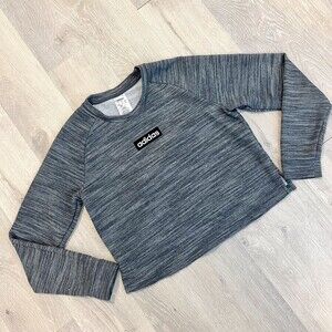 Adidas Heather Grey Sweatshirt Medium